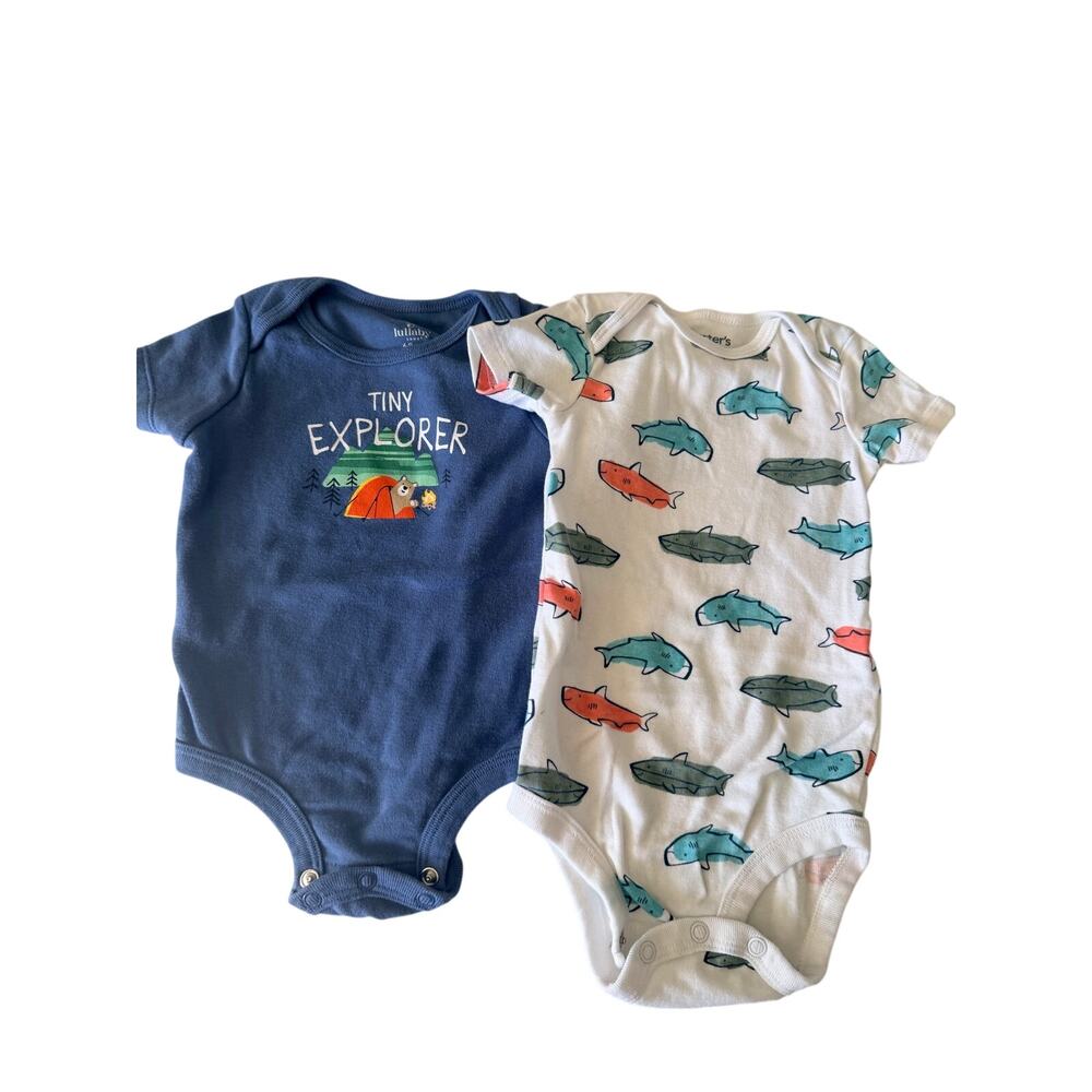 Adorable Baby Bodysuit Bundle: Whale & Camping Fun!